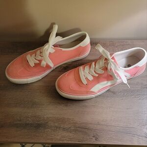 Pink sneakers